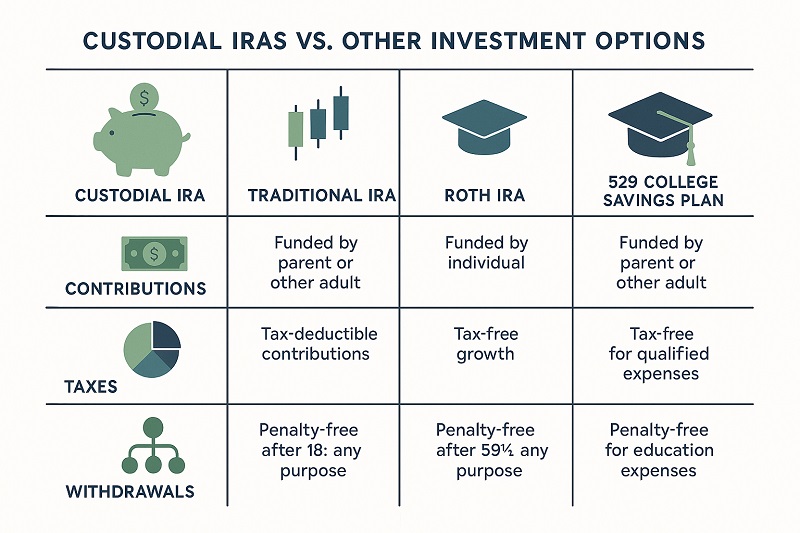 Comparing Custodial IRA with Other Options