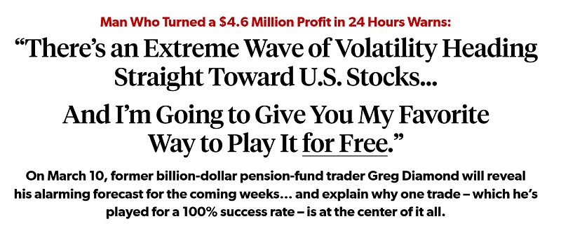 Greg Diamond 2026 Market Crash Prediction