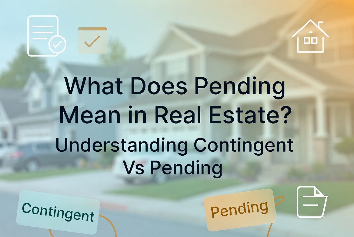 What Does Pending Mean in Real Estate? Understanding Contingent Vs Pending