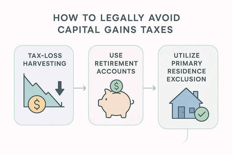 Avoiding Capital Gains Taxes Legally