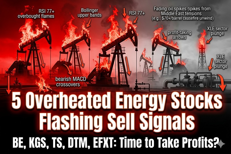 5 Overheated Energy Stocks Flashing Sell Signals List