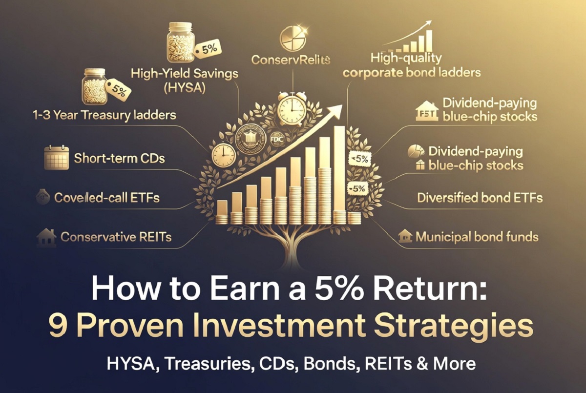 How to Earn a 5% Return: 9 Proven Investment Strategies